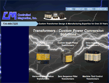 Tablet Screenshot of controlledmagnetics.com